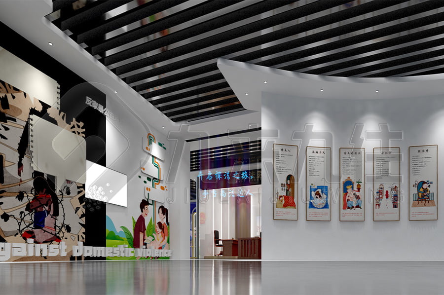 法制教育基地建設，法制教育展廳產品，法院法制教育展廳平面設計