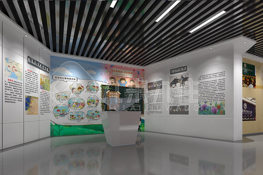 毒品預(yù)防教育基地，未成年禁毒教育展廳，禁毒展館，實施方案