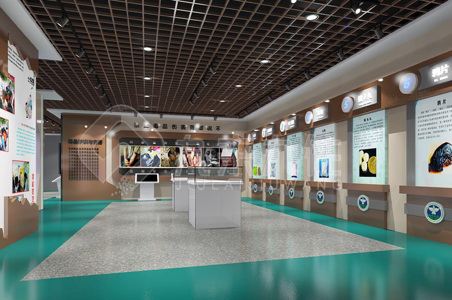 禁毒教育基地建設(shè)公司，互動(dòng)禁毒防艾基地平面設(shè)計(jì)，禁毒宣傳展館設(shè)計(jì)平面圖