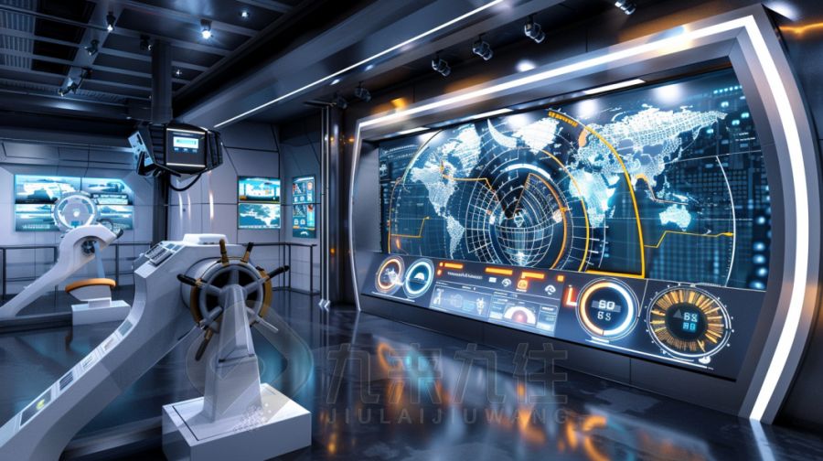 智慧國企文化展廳設計,數(shù)字化展覽館建設方案,九來九往多媒體展覽館設計公司