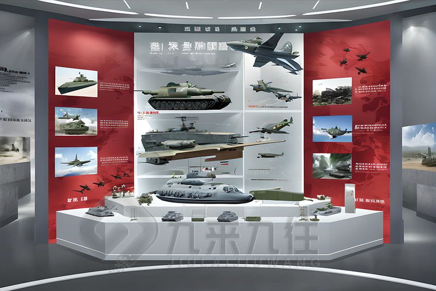 高科技防空展館設計,現(xiàn)代智慧防空展覽館建設,多媒體防空教育展覽館設計