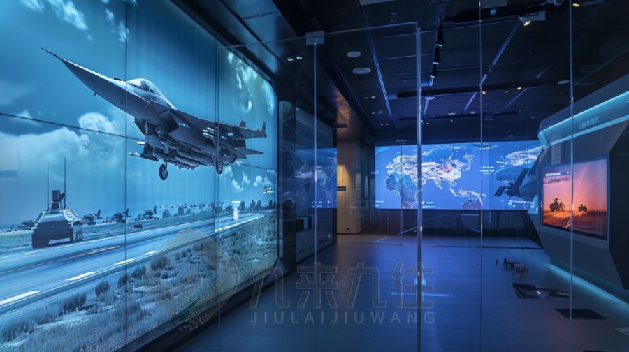 互動國防軍事展廳設(shè)計,現(xiàn)代軍事展覽館施工方案,九來九往文化科技展覽館建設(shè)計公司