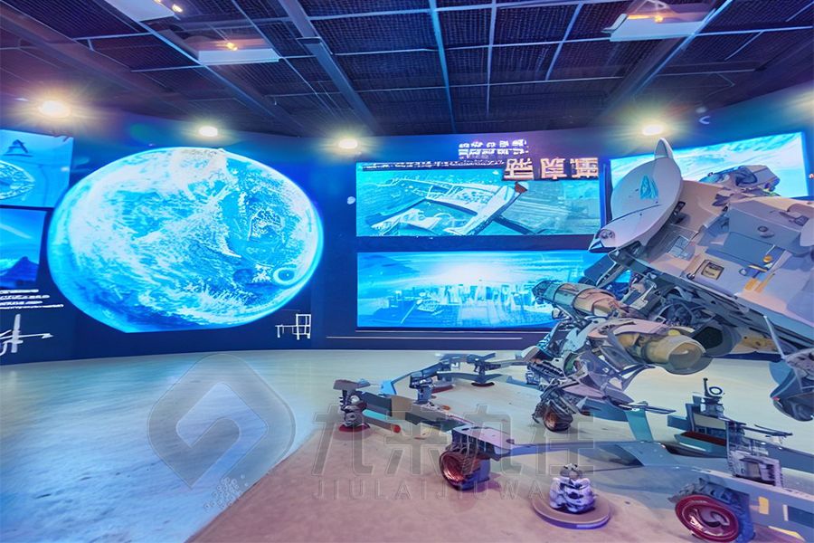 沉浸式國防宣教基地設計,互動國防展館施工方案,多媒體國防教育展覽館設計公司