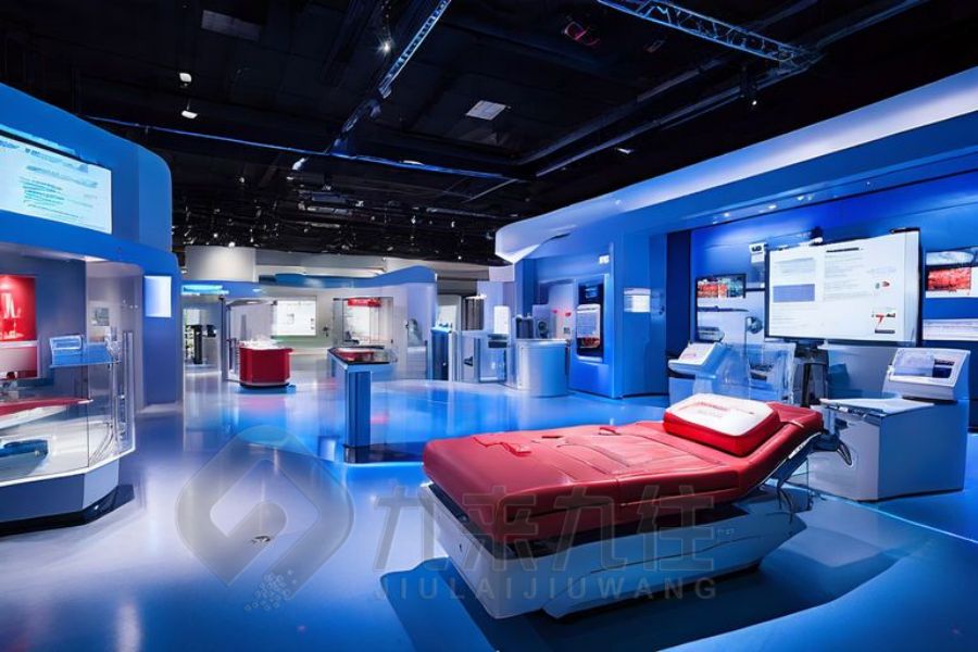 聲光電眼健康科普教育基地設(shè)計(jì),現(xiàn)代展廳施工技術(shù),環(huán)保材料裝修風(fēng)格