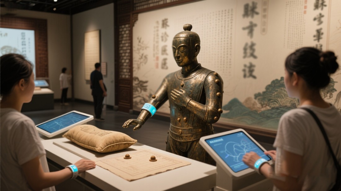 中醫(yī)文化展廳，中醫(yī)展廳