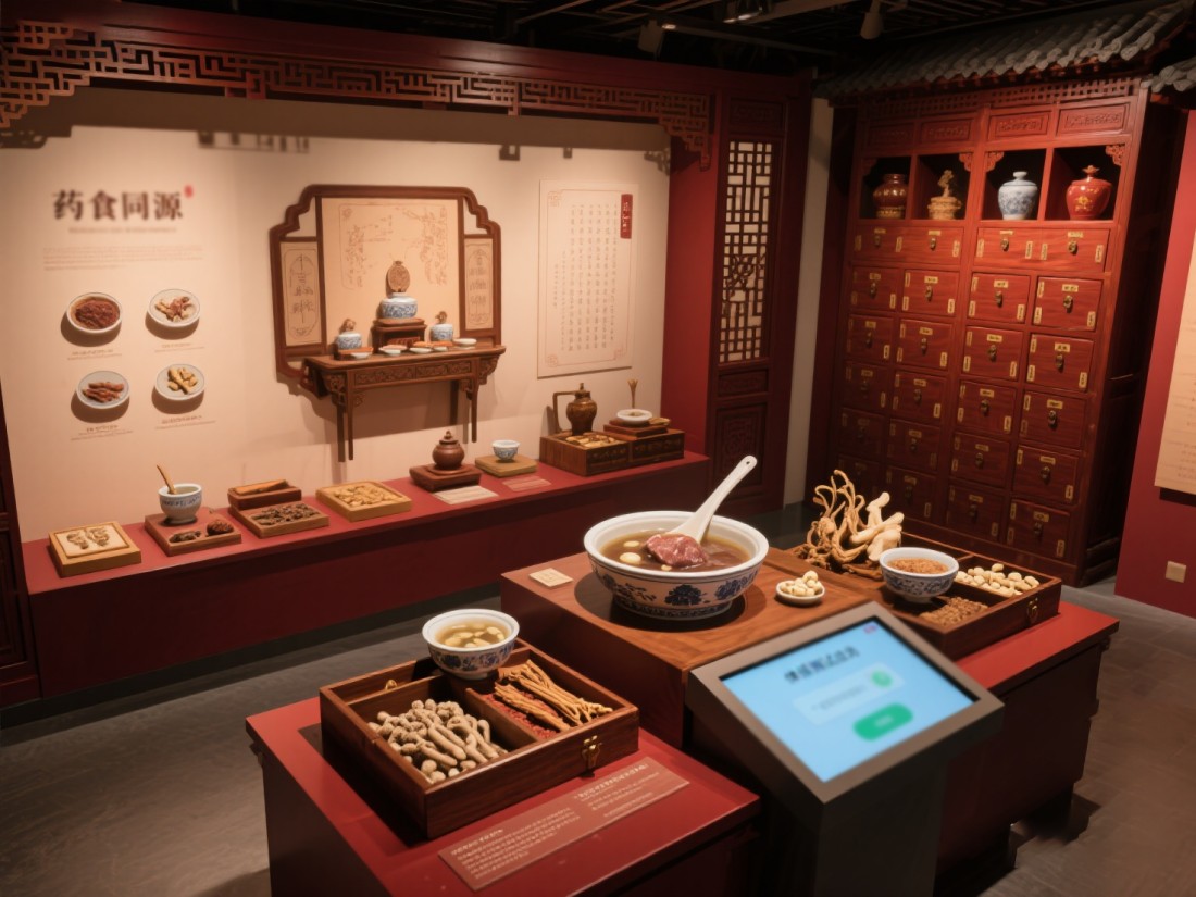 中醫(yī)藥展廳，中醫(yī)展廳