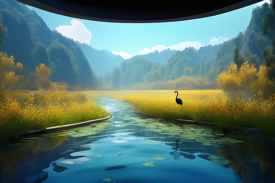 博物館，自然展廳效果圖