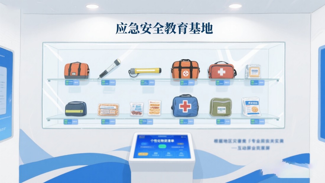 AI應(yīng)急安全科普館效果圖 AI應(yīng)急安全科普館效果圖